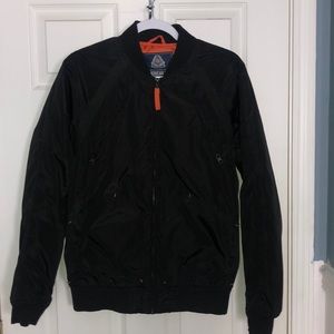 American rag reflective bomber windbreaker jacket